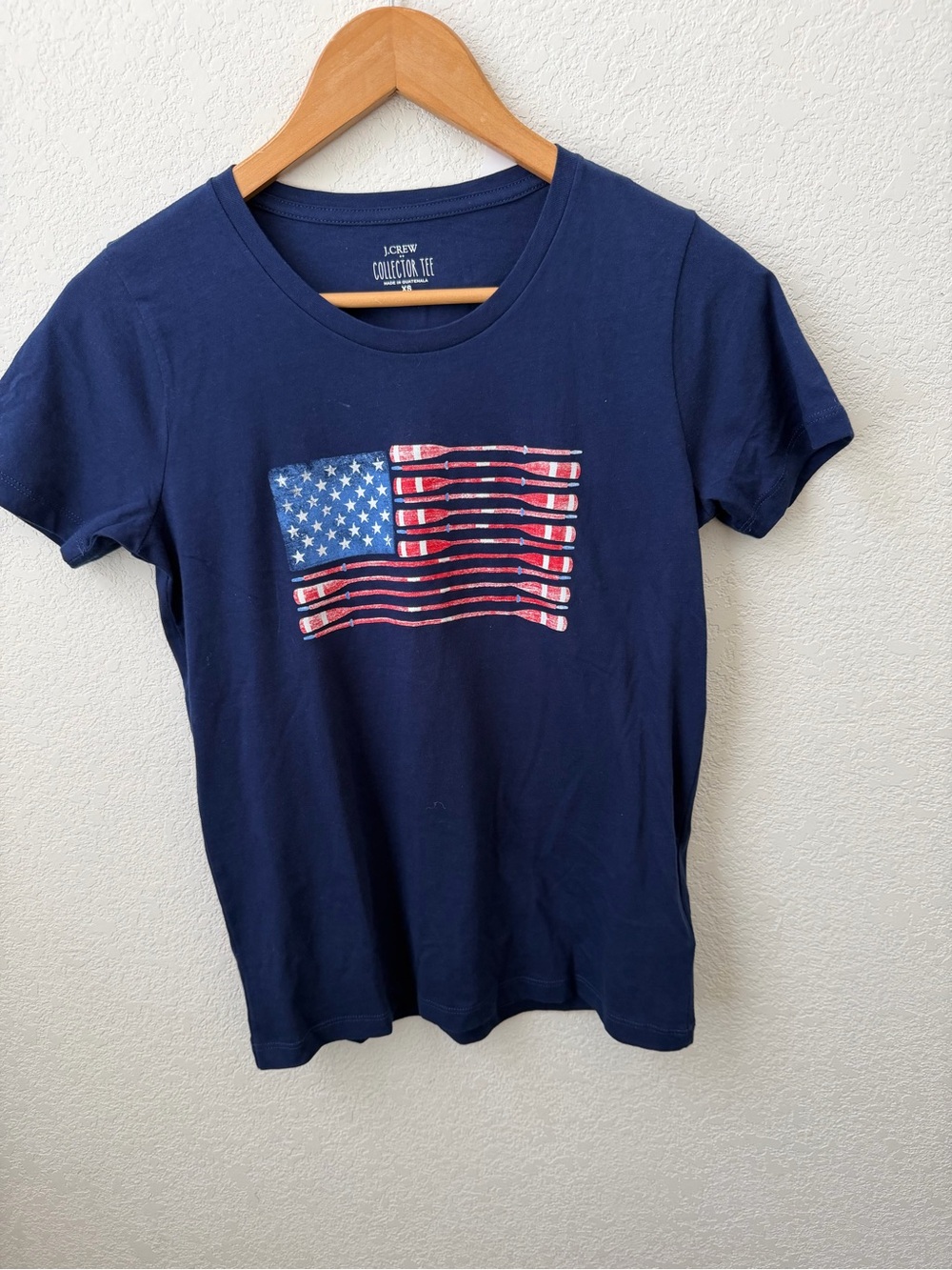 J. Crew Navy Collector Our Flag Graphic Tee